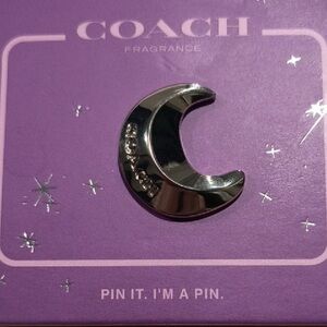 Coach Silver Crescent Pin